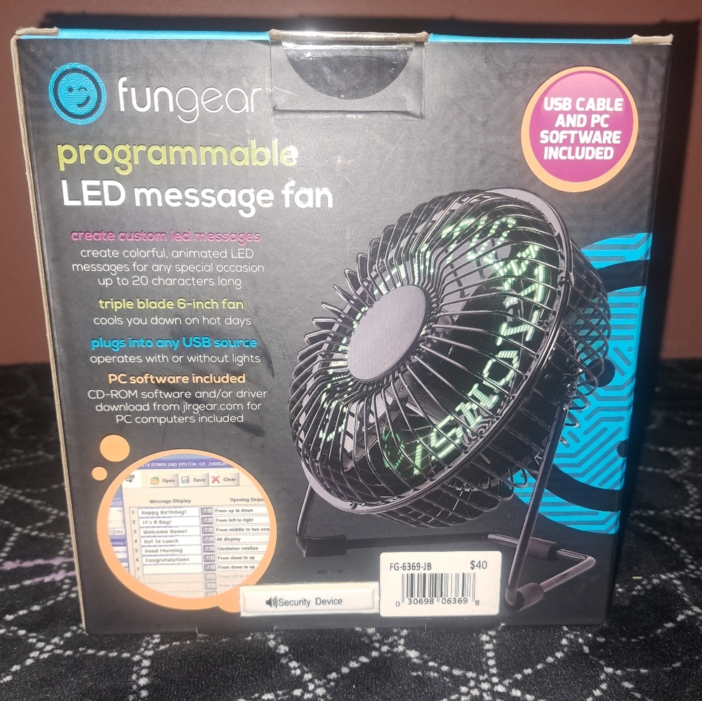 Fungear Programmable LED Message Fan - Picture 2 of 7